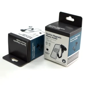 Custom Linen USB Data Cable Hanging Box, Recycled Cardboard, Foldable Craft Shape Paper Box
