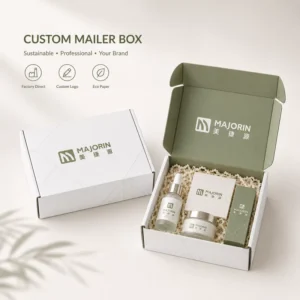 Custom Logo Airplane-Shaped Corrugated Mailer Box for Skincare Gift Set, Factory Direct