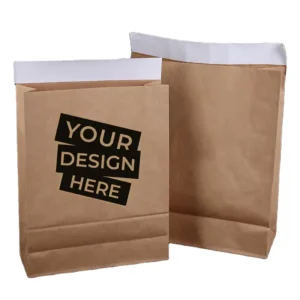 Custom Logo Biodegradable Kraft Paper Courier Mailer Bags