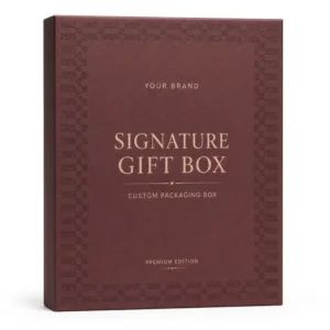 Custom Logo Biodegradable Medicine Gift Packaging Box with Textured Paperboard and Foil Stamping