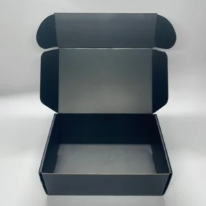 Custom Logo Black Corrugated Paper Mailer Shipping Box