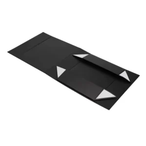 Custom Logo Black Foldable Cardboard Gift Box for Shoes