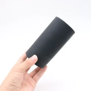 Custom Logo Black and White Flat Top Perfume Bottle Paper Tube