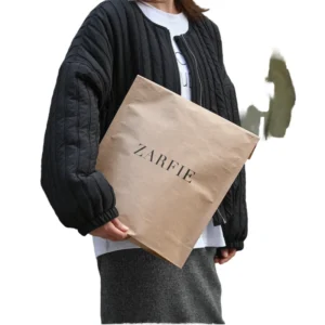 Custom Logo Brown Kraft Paper Mailer for Express Shipping Gift Envelope Clothing Packaging Printed Courier Bag