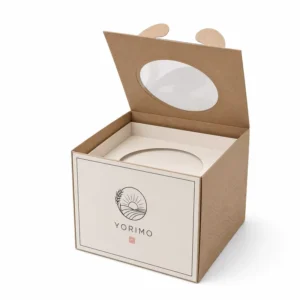Custom Logo Cardboard Cupcake and Pastry Cake Box with Handle and Window