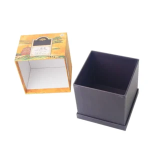 Custom Logo Cardboard Paperboard Coffee Tea Packaging Box Tea Box With Tray And Lid