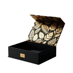 Custom Logo Christmas Gift Paper Box, Printed Magnetic Folding Design