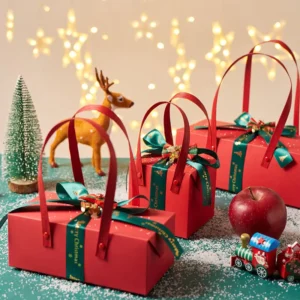Custom Logo Christmas Paper Boxes for Gifts Colorful Paper Packaging Box