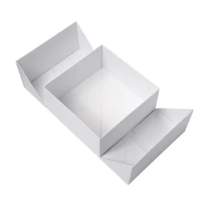 Custom Logo Collapsible Organizer Storage Box with Die-Cut Design, Foldable Paper Gift Box