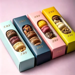 Custom Logo Colorful White Card Cookie Boxes