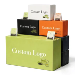 Custom Logo Corrugated Cardboard Folding Shipping Box for Tea