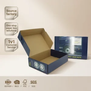Custom Logo Corrugated Mailer Shipping Box for Clothing and Shoes, OEM