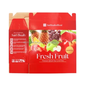 Custom Logo Corrugated Paper Box, Custom Size, Fruit Packaging for Food Industry
