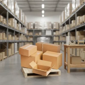 Custom Logo Corrugated Paper Cartons Recyclable Biodegradable Gift Shipping and Moving Boxes