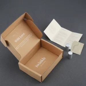 Custom Logo Corrugated Recyclable Mailer Shipping Gift Box for Cosmetics