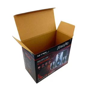 Custom Logo Cubic Collapsible Corrugated Cardboard Folding Tuck Top Kraft Gift Packaging Box