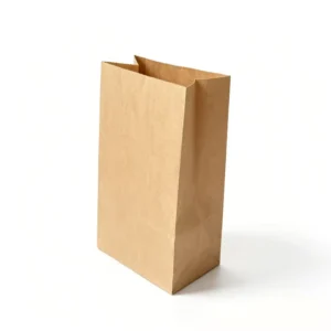 Custom Logo Eco Friendly Brown Fast Food Takeaway Kraft Paper Bag