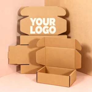 Custom Logo Eco-Friendly Durable Kraft Paper Folding Carton Box for Shipping, Mailing, and Gifts