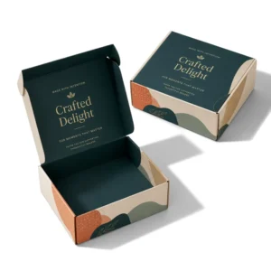 Custom Logo Eco-Friendly Food Grade Foldable Paper Packaging Box for Cake, Cookies, Bread, Pastry, Donuts, and Macarons