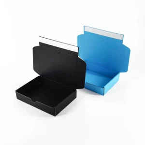 Custom Logo Foldable Kraft Paper Corrugated Shipping Mailer Box with Tear Strip for Clothes