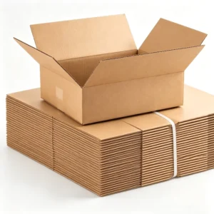 Custom Logo Folding Double-Wall Kraft Corrugated Shipping Box for Storage and Moving