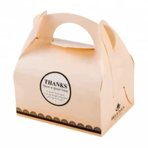 Custom Logo Folding Wedding Cake Boxes with Handle