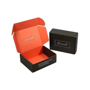 Custom Logo Glossy Lamination Sponge-Lined Rigid Mailing Box Eco-Friendly Corrugated Cardboard Packaging