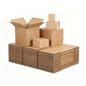 Custom Logo Kraft Corrugated Mailer Boxes, Plain Blank, Stackable, Eco-Friendly