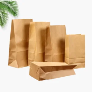 Custom Logo Kraft Paper Bread Food Bags