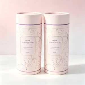 Custom Logo Kraft Tube Can Tin Closure with Window for Candle Soy Wax Jar Home Fragrance Gift Set Packaging