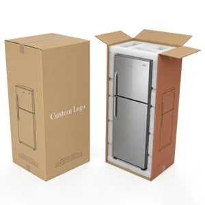 Custom Logo Large Heavy Duty Corrugated Cardboard Appliance Shipping Box for Refrigerator