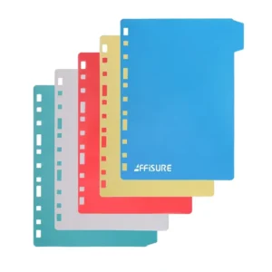 Custom Logo Loose Leaf 3 Ring Binder Dividers With 8 Tabs Plastic Index Tab Paper Divider File