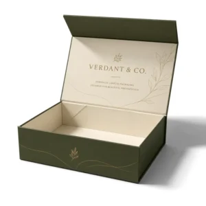 Custom Logo Magnetic Kraft Cardboard Folding Gift Box Purple