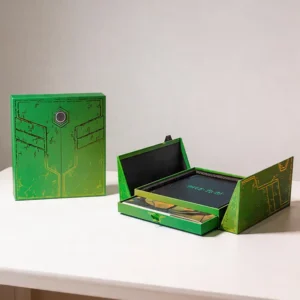 Custom Logo Magnetic Rigid Cardboard Double-Door Drawer Gift Packaging Box
