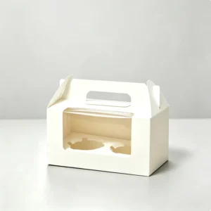 Custom Logo Mini White Cardboard Paper Food Gift Box Small Rectangle Mono Color Recycled Materials Paper Suitcase