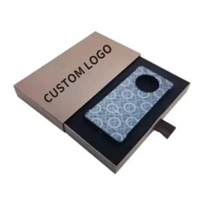 Custom Logo Mobile Phone Case Gift Drawer Paper Box Recyclable Rigid Gift Magnetic Box for Cell Phone Case Packaging