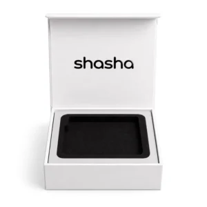 Custom Logo Mobile Phone Digital Flat Packaging Box with Glossy Lamination, Embossing, Sponge Lining, and Rigid Mailer