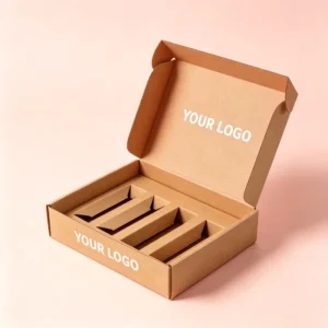 Custom Logo Natural Kraft Paper Folding Carton Box Shipping Mailing Gift Box