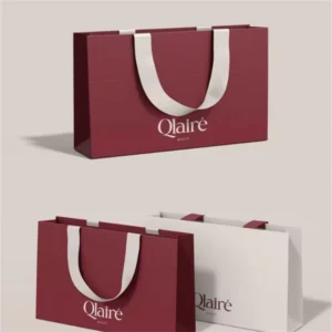 Custom Logo Paper Bag Cloth Retail Small Business Your Own Logo Print Paper Gift Bag Custom Luxury Paper Shopping Paper Bags