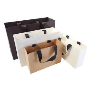 Custom Logo Paper Bag White Colorful Paper Shopping Bag