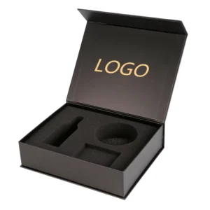 Custom Logo Paper Magnetic Gift Box with Foam Insert