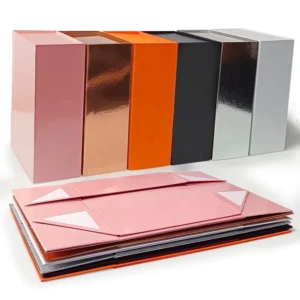 Custom Logo Paper Rigid Cardboard Folding Magnetic Closure Gift Box