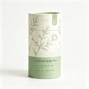 Custom Logo Paper Tube Carton Gift Box, Round Cylinder, Food and Tea Packaging