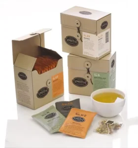 Custom Logo Paperboard Coffee and Small Tea Bag Gift Packaging Box, Cardboard Paper, for Tea Packs