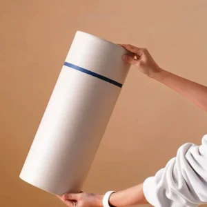 Custom Logo Printed Craft Paper Tube Large Thickened Crush Resistant Eco Friendly Gift Packaging Canister