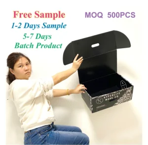 Custom Logo Printed Folding Corrugated Paper Mailer Shipping Box