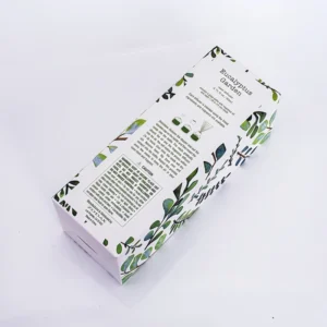 Custom Logo Printed Folding Cosmetic Boxes with Recycled Materials and White Cardboard for Skincare