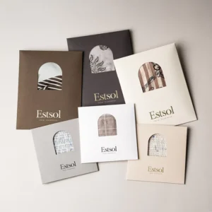 Custom Logo Printing Envelope Paper Case Sleeve for Scarf Socks Lingerie Rigid Individual Packaging
