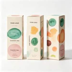 Custom Logo Recyclable White Cardboard Cosmetic Gift Box, Foldable and Small