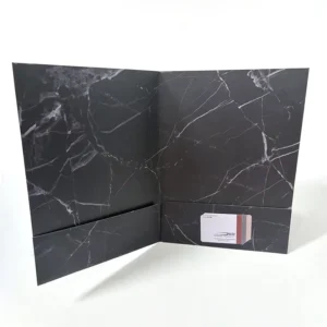 Custom Logo Recycled A4 Kraft Paper Cardboard 2-Pocket File Folder for Office